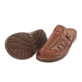 Chaussons Naszbut pour hommes 044 marron brun 4 Chaussons Naszbut pour hommes 044 marron brun 4