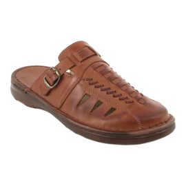 Chaussons Naszbut pour hommes 044 marron brun 1 Chaussons Naszbut pour hommes 044 marron brun 1