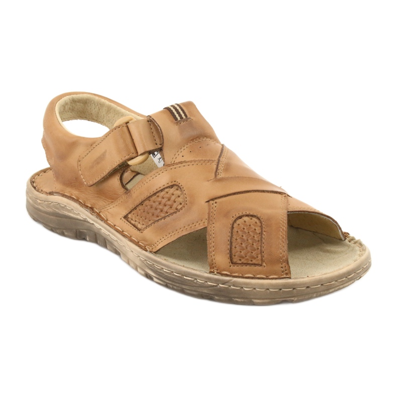 Naszbut Sandales en cuir confortables 036 / A beige 1