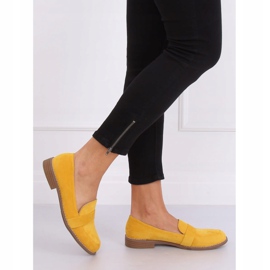 Mocassins femme miel T366P Jaune 2