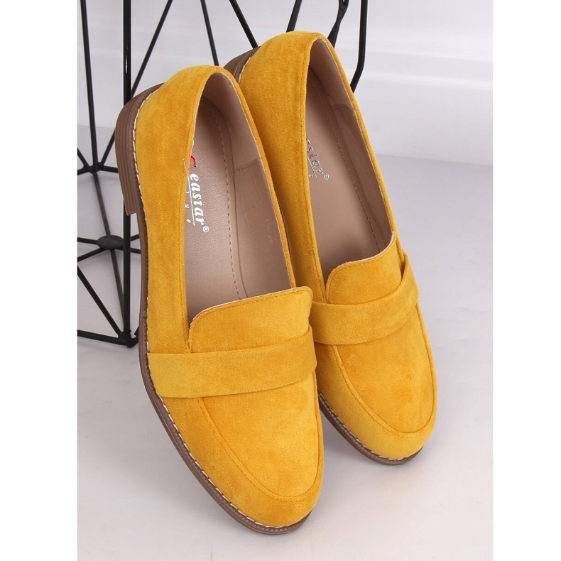 Mocassins femme miel T366P Jaune 1