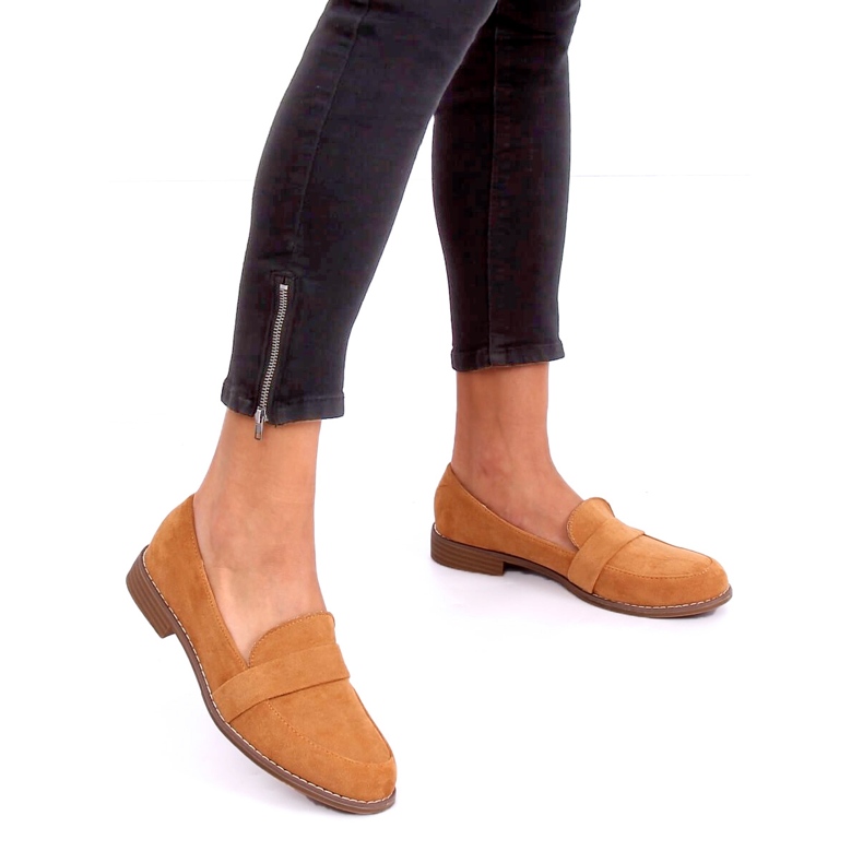 Mocassins femme camel T366P Camel brun 1
