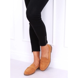 Mocassins femme camel T366P Camel brun 2