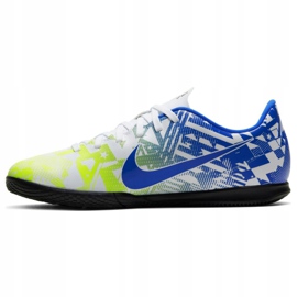 Nike Mercurial Vapor 13 Club Njr Ic Jr CV9352 104 chaussures de football blanc bleu multicolore 2