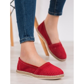 Filippo Espadrilles En Cuir Rouge 2 Filippo Espadrilles En Cuir Rouge 2