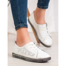 Goodin Baskets blanches ajourées 8