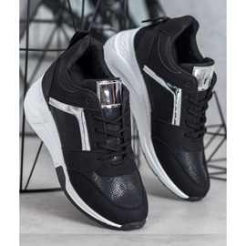 SHELOVET Espadrilles de coin noir 1