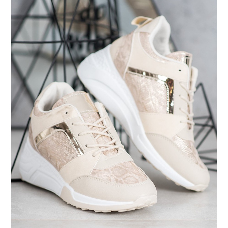 SHELOVET Espadrilles de coin brun 1