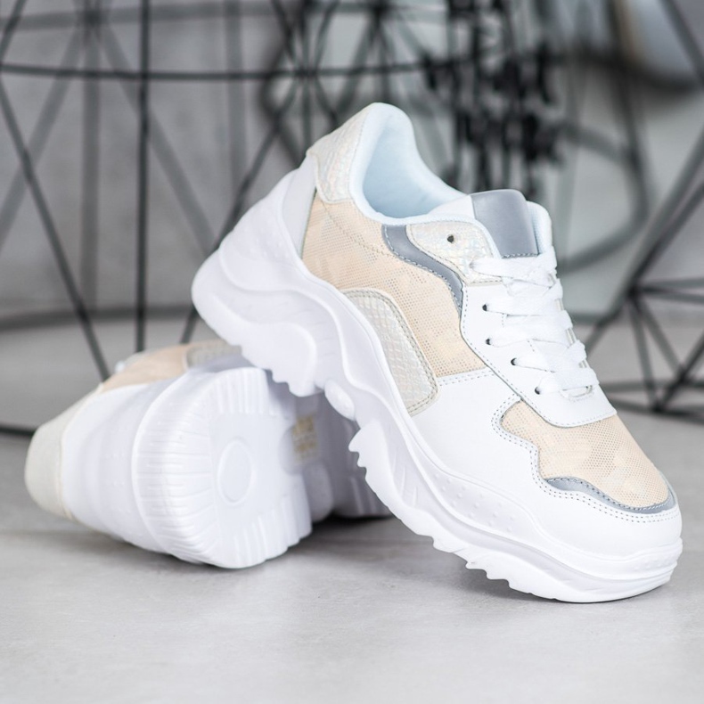 SHELOVET Baskets légères blanc 1