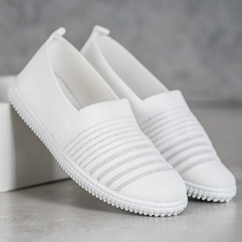 SHELOVET Slipons aérés blanche 1