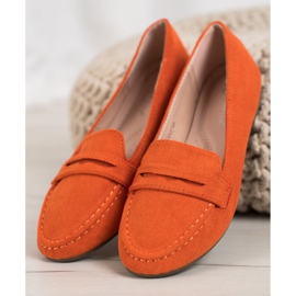 Anesia Paris Ballerines élégantes orange 2