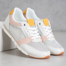 Kylie Chaussures de sport ajourées blanche 1