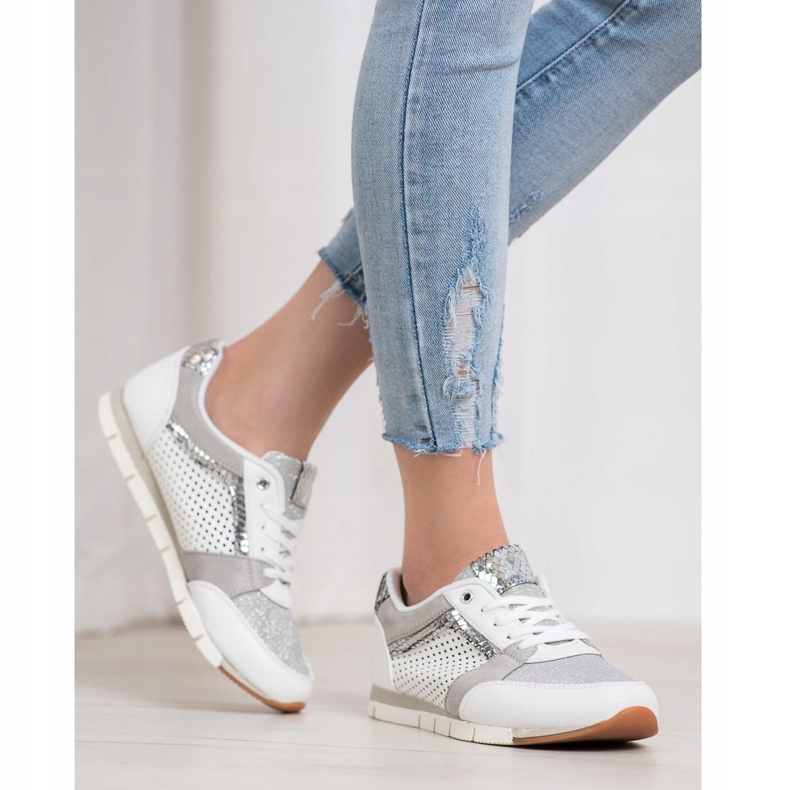 Kylie Chaussures de sport ajourées blanche 2