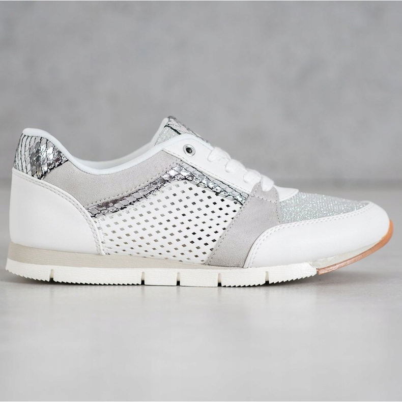 Kylie Chaussures de sport ajourées blanche 1