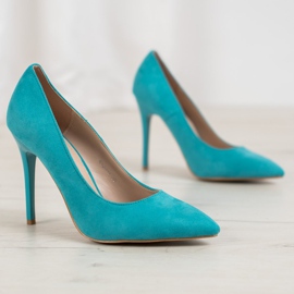 R'S Talons en daim bleu 3