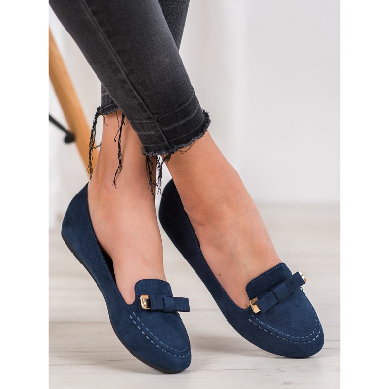SHELOVET Ballerine Avec Noeud bleu 1