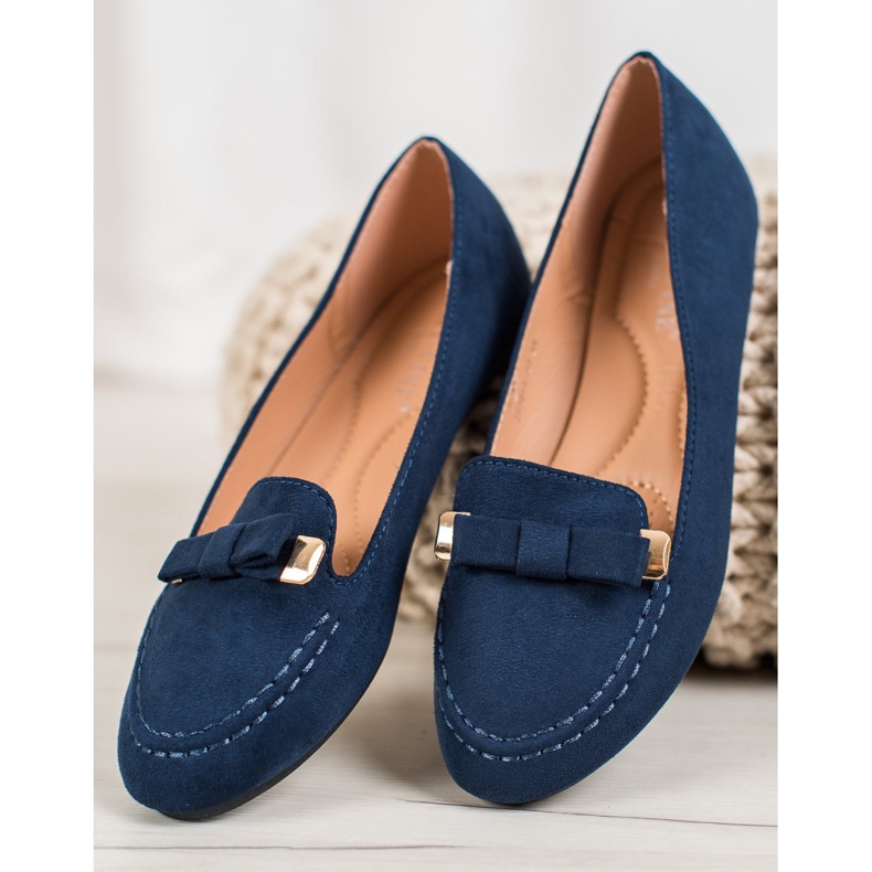 SHELOVET Ballerine Avec Noeud bleu 2