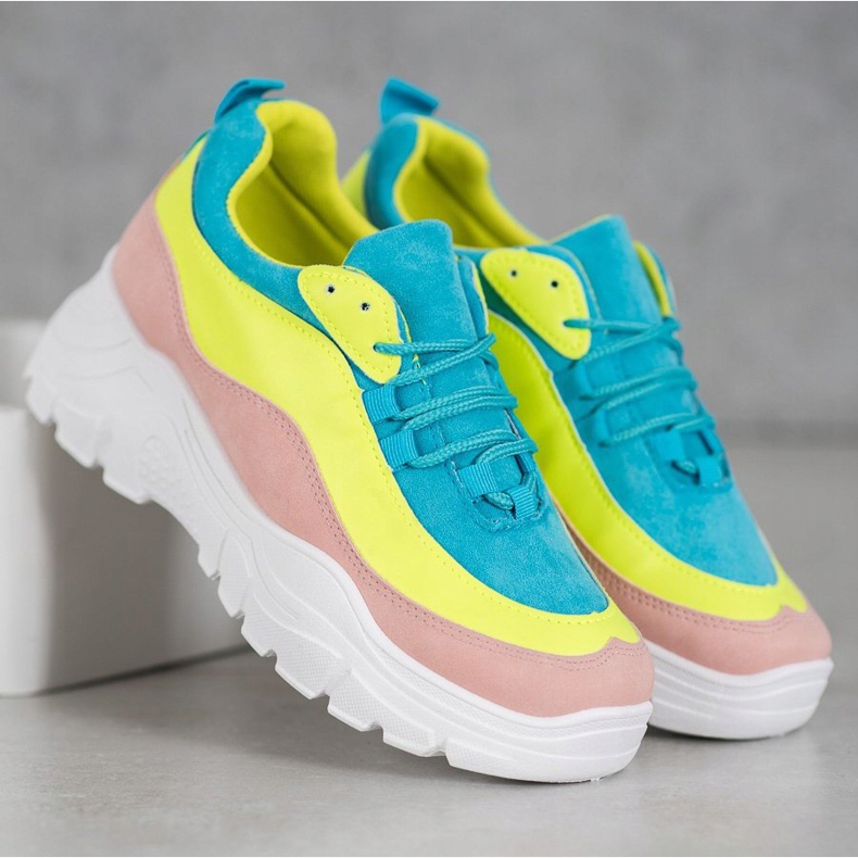 SHELOVET Baskets colorées multicolore 1