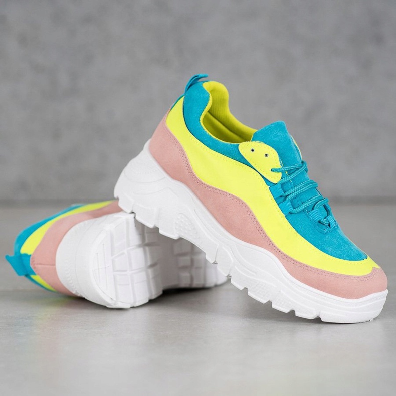 SHELOVET Baskets colorées multicolore 2