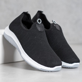 Diamantique Chaussures de sport à enfiler noir 1