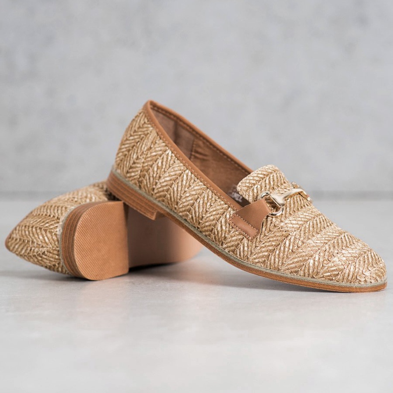 Seastar Mocassins en paille beige brun 2