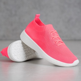 Chaussures de sport fluo rose 2 Chaussures de sport fluo rose 2
