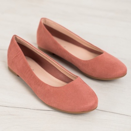 Best Shoes Ballerines en daim rose 3