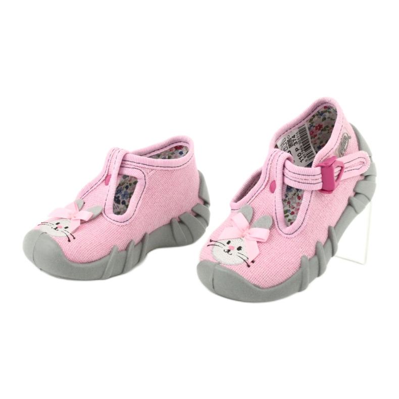 Chaussures enfant Befado 110P374 rose gris 3