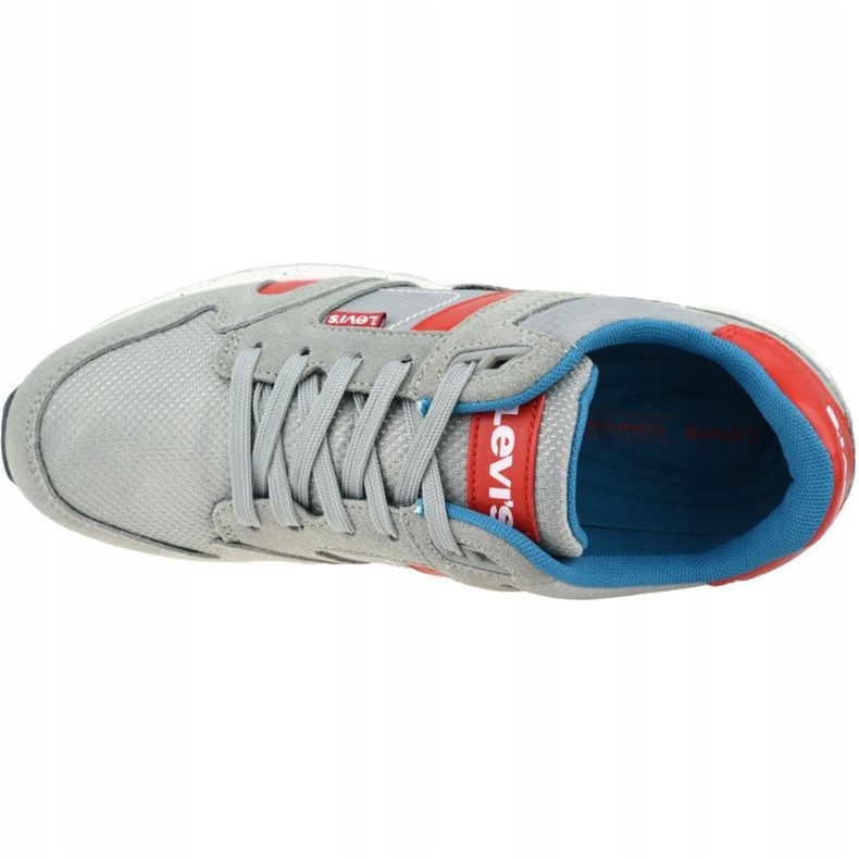 Chaussures Levi's Sutter M 229803-958-54 rouge multicolore gris 2 Chaussures Levi's Sutter M 229803-958-54 rouge multicolore gris 2