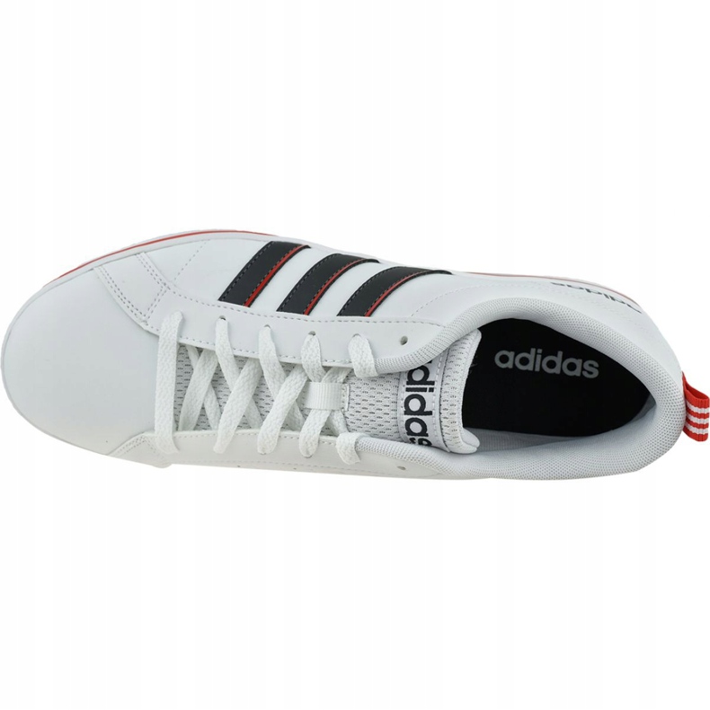 Chaussures Adidas Vs Pace M EE7840 blanc noir rouge 2
