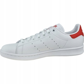 Chaussures Adidas Stan Smith M EF4334 blanc rouge 1