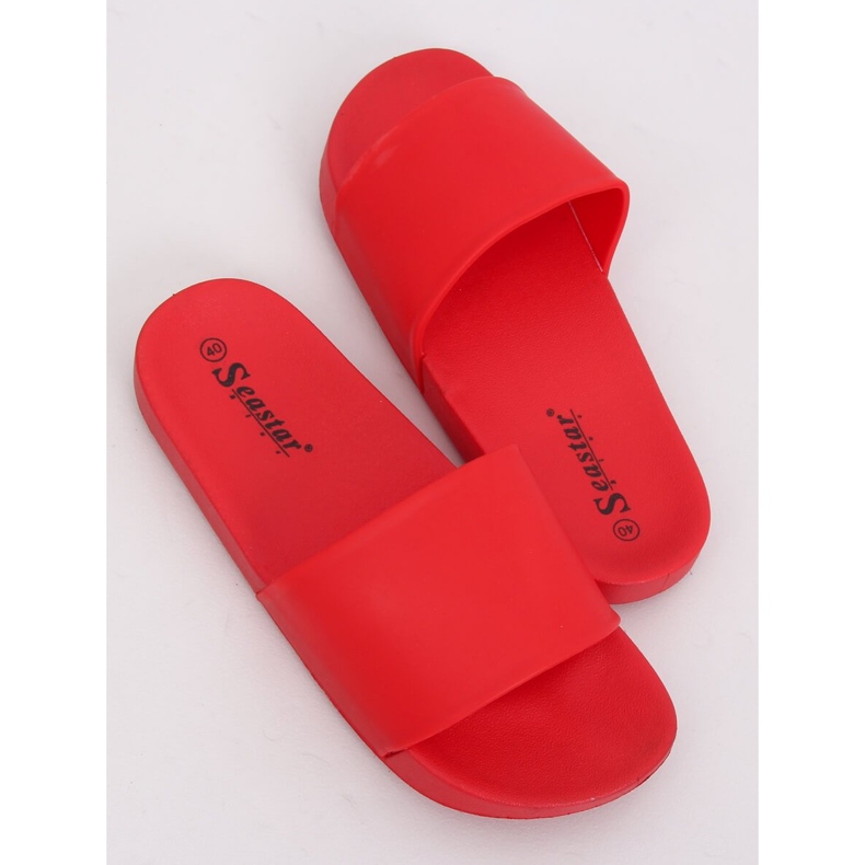 Chaussons rouges femme CK79P Rouge 1