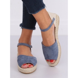 BB28P Espadrilles coupe bleue brun 1