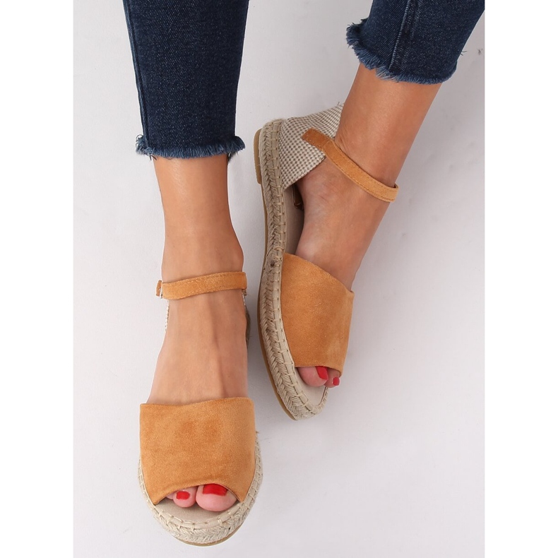 Espadrilles coupe camel BB28P Camel brun 1