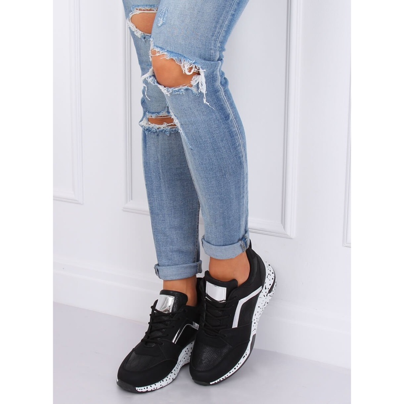 Chaussures de sport noires noires C131 Negro 1