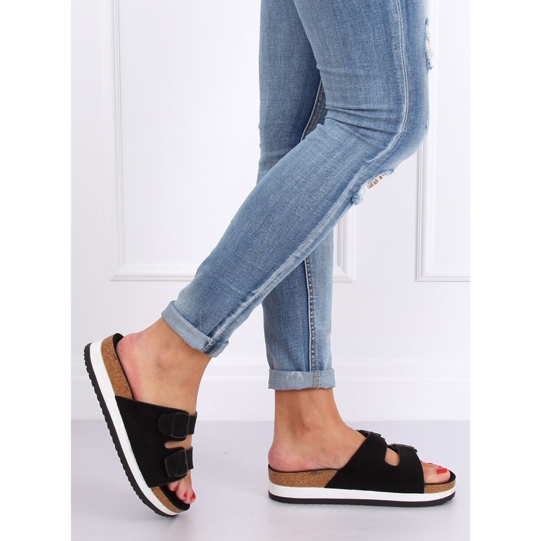 Chaussons scholki noirs SS115P Noir le noir 1 Chaussons scholki noirs SS115P Noir le noir 1