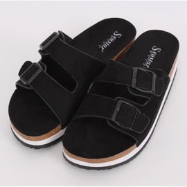 Chaussons scholki noirs SS115P Noir 2