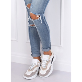 Chaussures de sport femme JD02P Blanc Beige blanche le noir violet rose 1