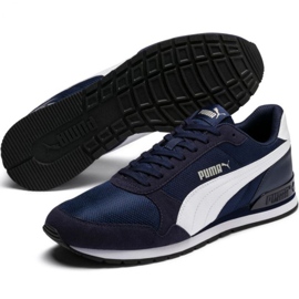Puma St Runner v2 Mesh M 366811 03 bleu marin 3