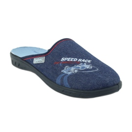 Chaussures enfants colorées Befado 707Y403 rouge bleu marine bleu 1