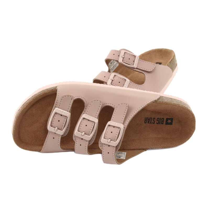 Chaussons profilés Big Star 274627 multicolore rose 4