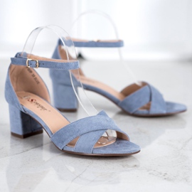 Seastar Sandales en daim élégantes bleu 1