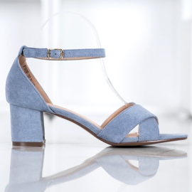 Seastar Sandales en daim élégantes bleu 4