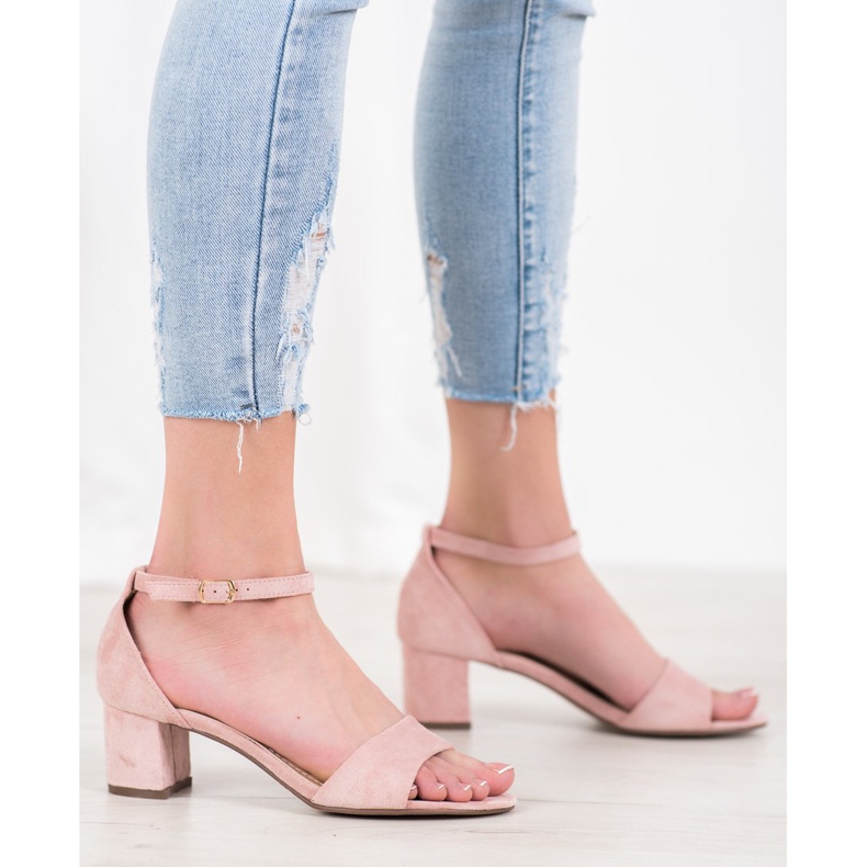 Seastar Sandales confortables à talons hauts rose 2