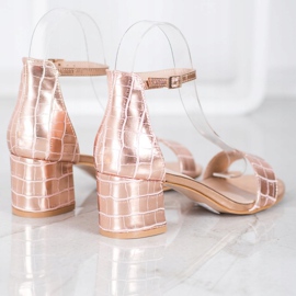 Seastar Sandales avec cuir écologique rose 1