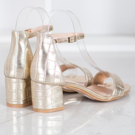 Seastar Sandales avec cuir écologique d'or 2 Seastar Sandales avec cuir écologique d'or 2