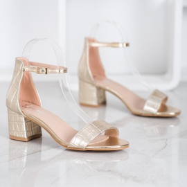 Seastar Sandales avec cuir écologique d'or 1 Seastar Sandales avec cuir écologique d'or 1