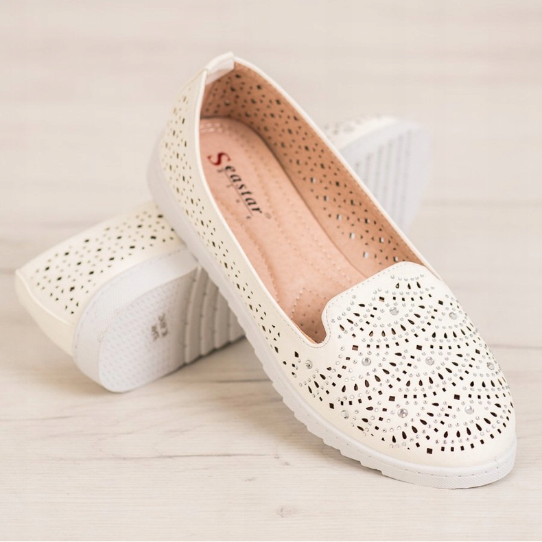 Seastar Seigneurs Ajourés Avec Cristaux blanc 1