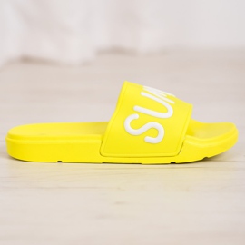 SHELOVET Pantoufles en caoutchouc jaune 2