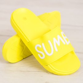 SHELOVET Pantoufles en caoutchouc jaune 4